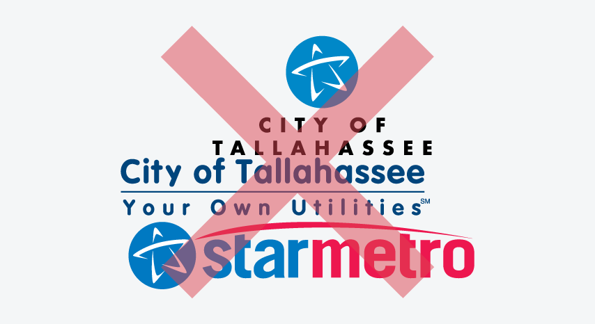 Do not invade utility brand clear space.