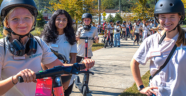 Ladies with Scooters